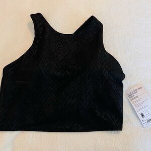 Athleta D-DD Conscious Black Cropped Top - Brand New With Tags